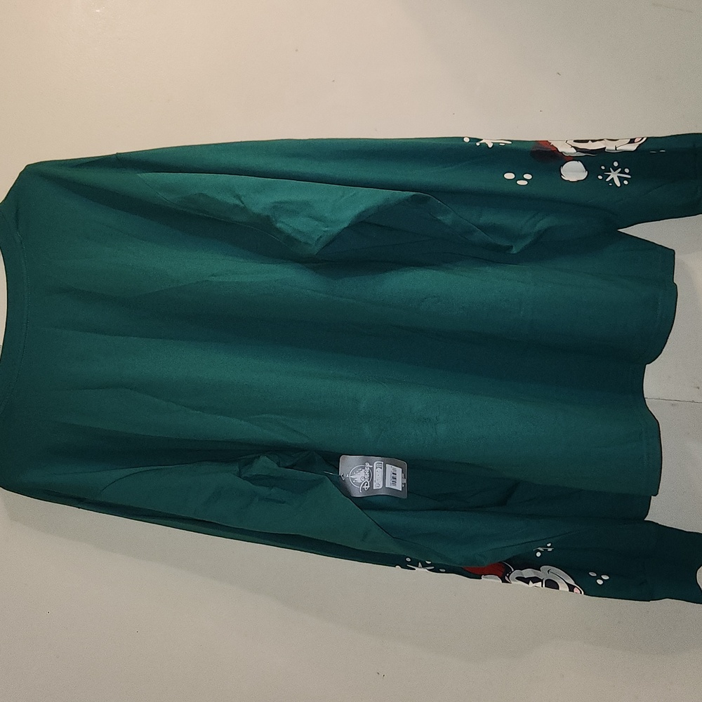 Disney☆Holiday Mickey Minnie Christmas Long Sleeve Shirt - Picture 5 of 6